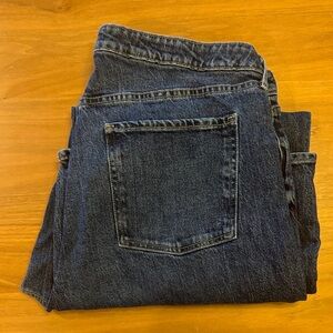 Old Navy Sky High Wide Legged Dark Blue Jeans
